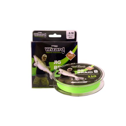 L&K jig braid 0,18mm 10.3 kg 110m lime green