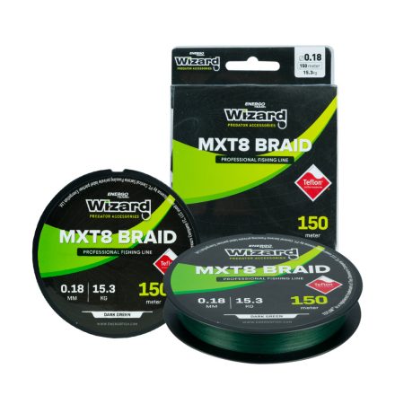 WIZZARD mxt8 braid 0,18mm 150m 15,3kg