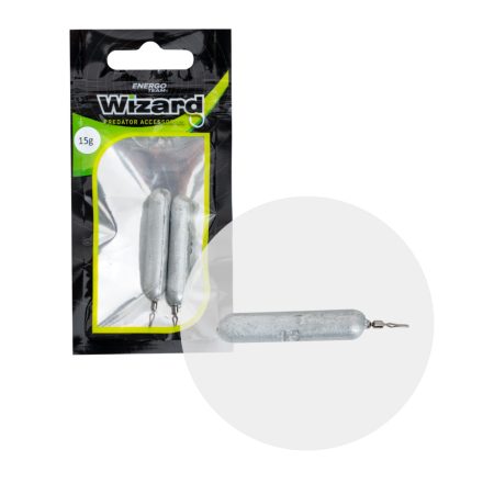 WIZZARD dropshot pálca ólom 15g go green 2db/cs