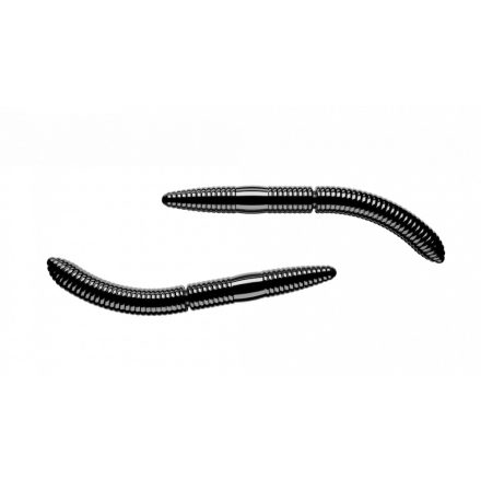 LIBRA LURES - fatty d'worm 65 - cheese - Szín: 040 - black