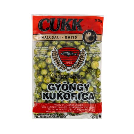 CUKK gyöngykukorica nagy zöld