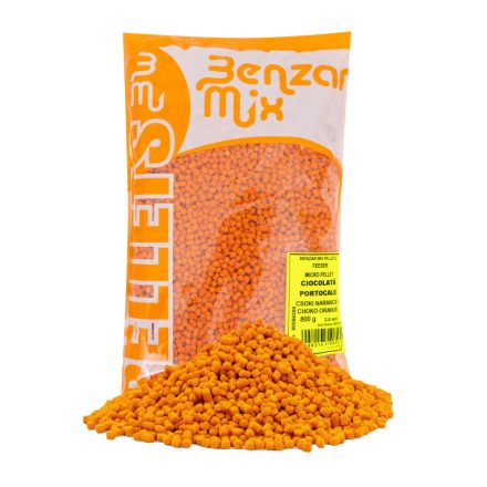 BENZAR MIX MICROPELLET FEEDER 800G CSOKI NARANCS 3.5MM