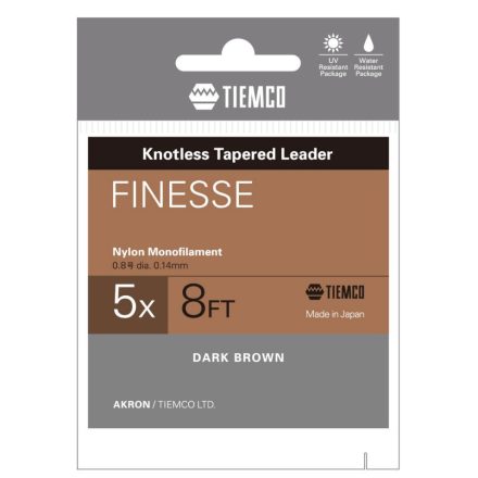 TIEMCO VÉKONYODÓ ELŐKE FINESSE TAPERED LEADER 8ft 3X