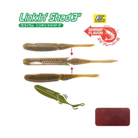 TIEMCO LINKIN SHAD 4" 10cm Color 004