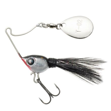 TIEMCO spinnerbait NECROMANCER 6.5gr 45mm 03 Holo Silver Black