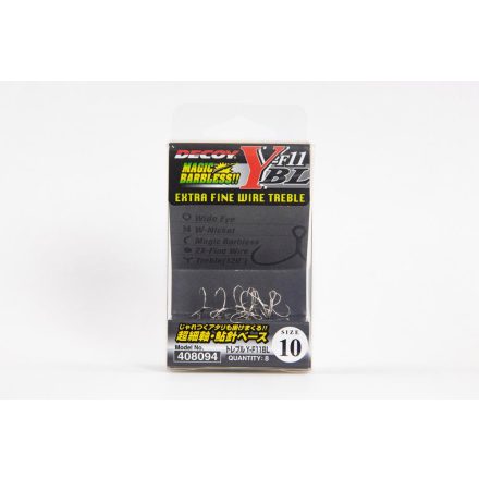 HÁRMAS HOROG DECOY Y-F11BL EXTRA FINE WIRE #8 Barbless