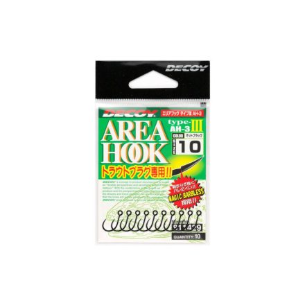 DECOY horog area type iii ah-3 mat black #12 barbless