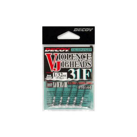 DECOY jig fej   vj-31f violence jighead #2 0.9gr