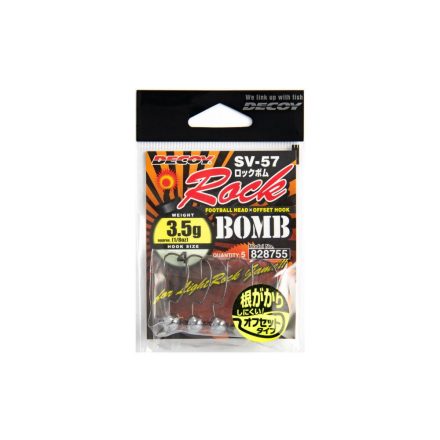 DECOY jig fej   sv-57 rock bomb #2 5.0gr