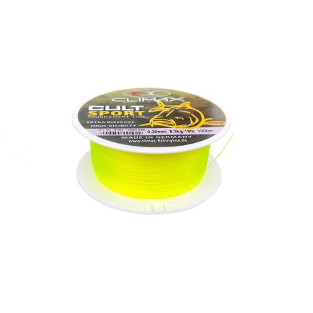 CLIMAX CULT CARP SPORT MONO FLUO YELLOW 1000m 0.22mm