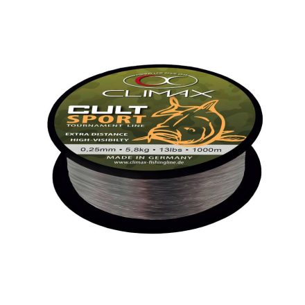 CLIMAX CULT CARP SPORT MONO GREY 1000m 0.20mm