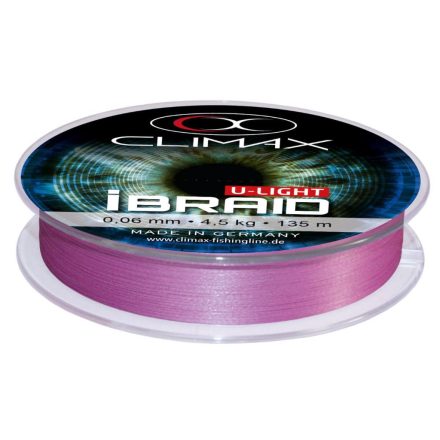 CLIMAX iBRAID U-LIGHT FLUO PURPLE 135m 0.06mm 4.5kg