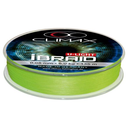 CLIMAX iBRAID U-LIGHT CHARTREUSE 135m 0.10mm 7.5kg