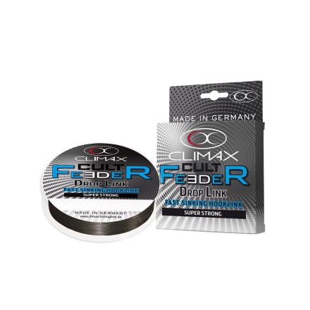 CLIMAX CULT FEEDER FAST SINKING BRAID DROPLINK 10m 0.15mm 7.5kg Dark Grey