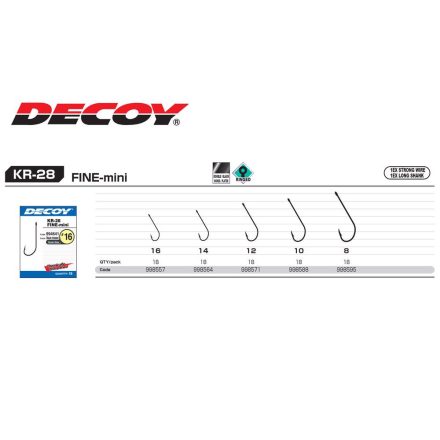 DECOY horog worm kr-28 fine mini 16