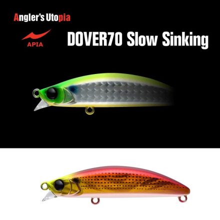 APIA DOVER 70 SLOW SINKING 70mm 10gr 01 Red Gold Konoshiro