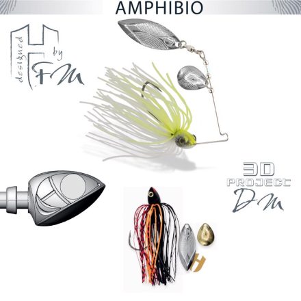 HERAKLES SPINNERBAIT AMPHIBIO TANDEM 1/4oz 7gr Devil