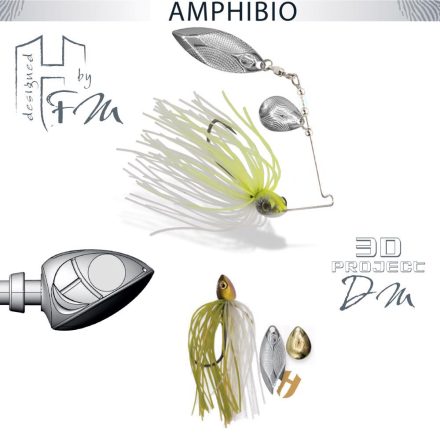 HERAKLES SPINNERBAIT AMPHIBIO TANDEM 1/4oz 7gr Ayu