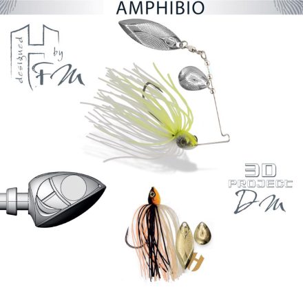 HERAKLES SPINNERBAIT AMPHIBIO TANDEM 1/4oz 7gr Kinkuro