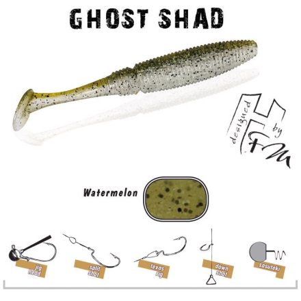 HERAKLES ghost shad 10cm watermelon