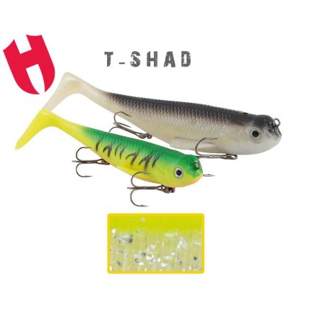 HERAKLES t-shad 12cm chartreuse bloody