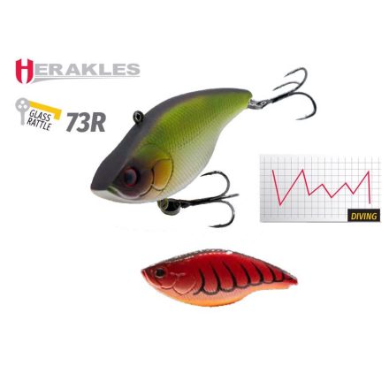 HERAKLES blaze rattle 73r s 7.3cm 17gr red craw