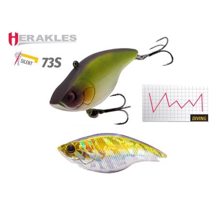 HERAKLES blaze rattle 73 silent s 7.3cm 17gr alburno flash