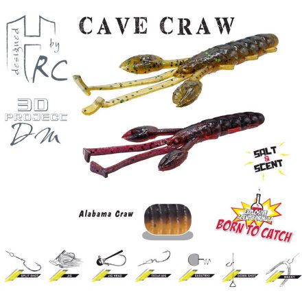 HERAKLES cave craw 3.8" 9.6cm alabama craw