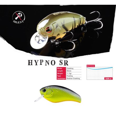 HERAKLES hypno-sr f 5.6cm 11.5gr chartreuse black back