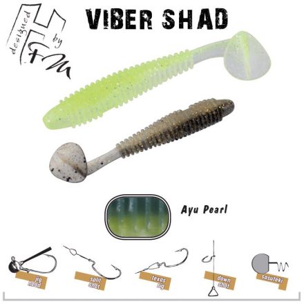 HERAKLES viber shad 3.8" 9.7cm ayu pearl