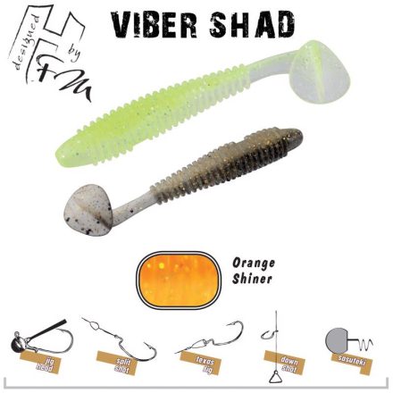 HERAKLES viber shad 3.8" 9.7cm orange shiner