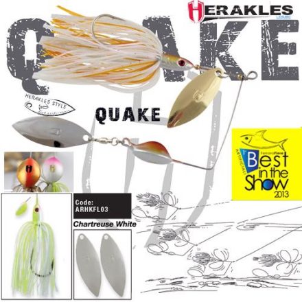 HERAKLES SPINNERBAIT QUAKE 5/8oz 17.5gr Chartreuse/White