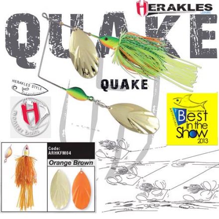 HERAKLES SPINNERBAIT QUAKE 1 1/2oz 42gr Orange/Brown