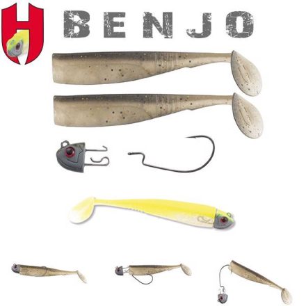 HERAKLES combo horog benjo shad 3" 7.5cm chartreuse impact