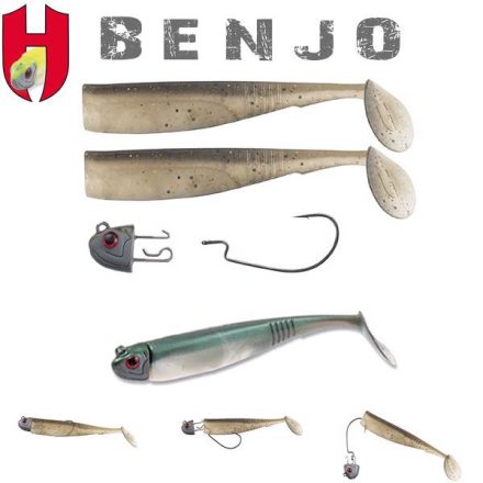 HERAKLES combo horog benjo shad 3" 7.5cm shiner