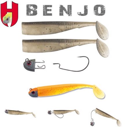 HERAKLES combo horog benjo shad 3" 7.5cm orange shiner