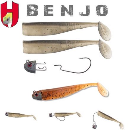 HERAKLES combo horog benjo shad 3" 7.5cm motor pepper