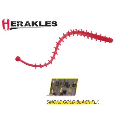 HERAKLES tremors worm 6.8cm smoked gold/black flake