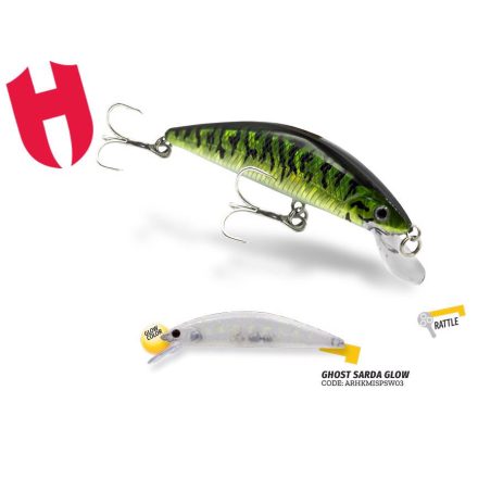 HERAKLES HERAKLES MIZU 70SP sw 7.0cm 4.8gr ghost sarda glow