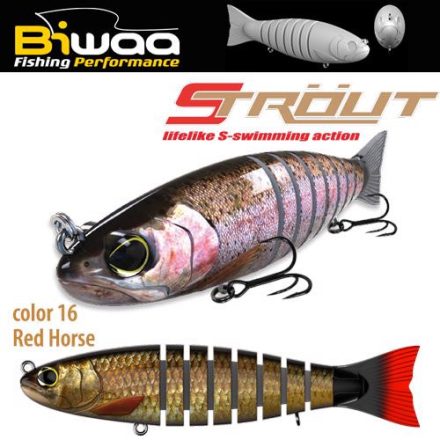 BIWAA swimbait strout 5.5" 14cm 29gr 16 redhorse