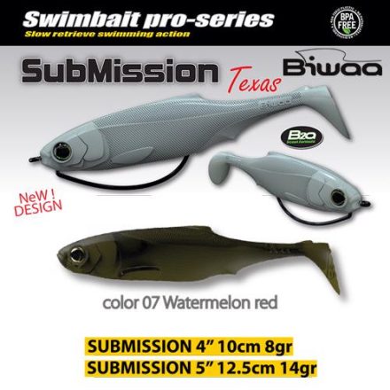 BIWAA submission 4" 10cm 07 watermelon red