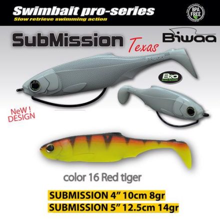 BIWAA submission 4" 10cm 16 red tiger