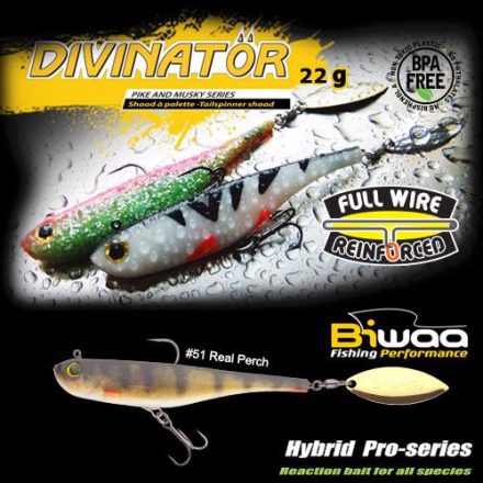 BIWAA DIVINATOR JUNIOR 14cm 22gr 51 Real Perch