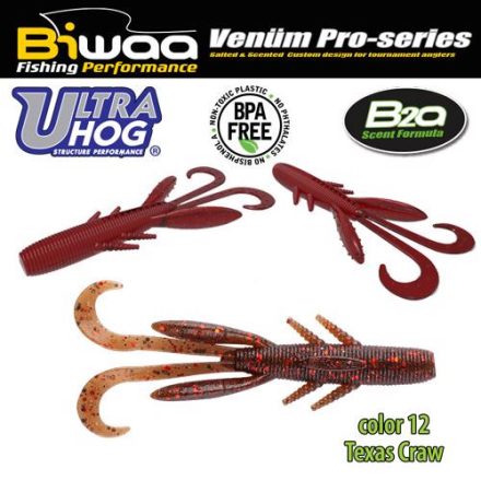 BIWAA ULTRA HOG 4" 10cm 12 Texas Craw