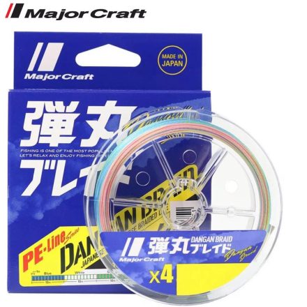 MAJOR CRAFT DANGAN BRAID X4 150m #1.0 18lb Multicolor