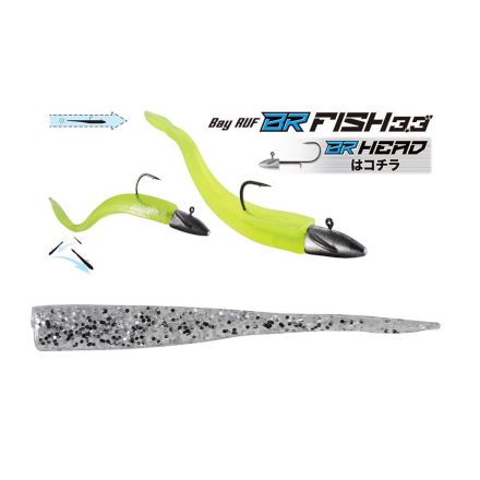 DUO BAYRUF BR FISH 3.3" 8.4cm S035 UV Silver