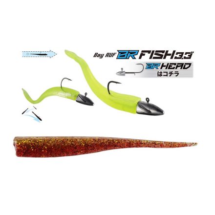 DUO BAYRUF BR FISH 3.3" 8.4cm S039 Gold Red