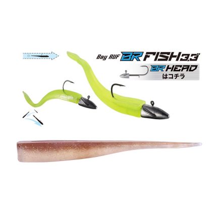 DUO BAYRUF BR FISH 3.3" 8.4cm F102 Brown Zircon