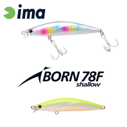 IMA IBORN 78F SHALLOW 78mm 8.5gr 003 Chart Back Pearl