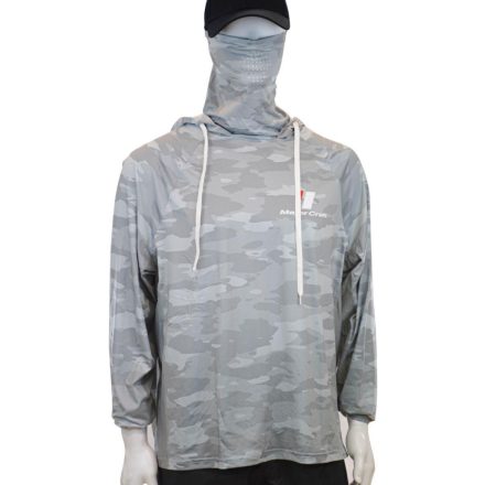 MAJOR CRAFT SUN PROTECTION HOODIE UV ÁLLÓ KAPUCNIS FELSŐ 3L Light Gray